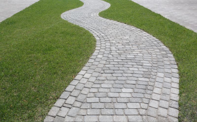 Modern Paver Walkway