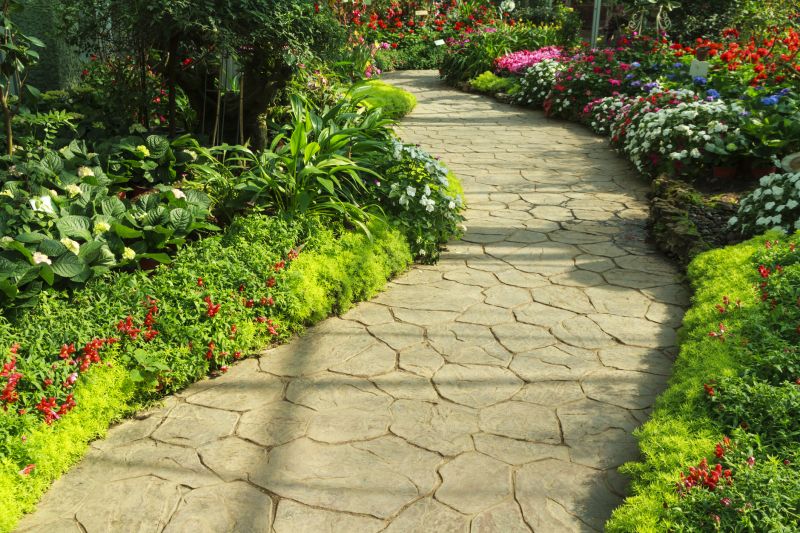 Patterned Paver Walkway